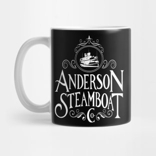 Anderson Steamboat Co., White Letters Mug